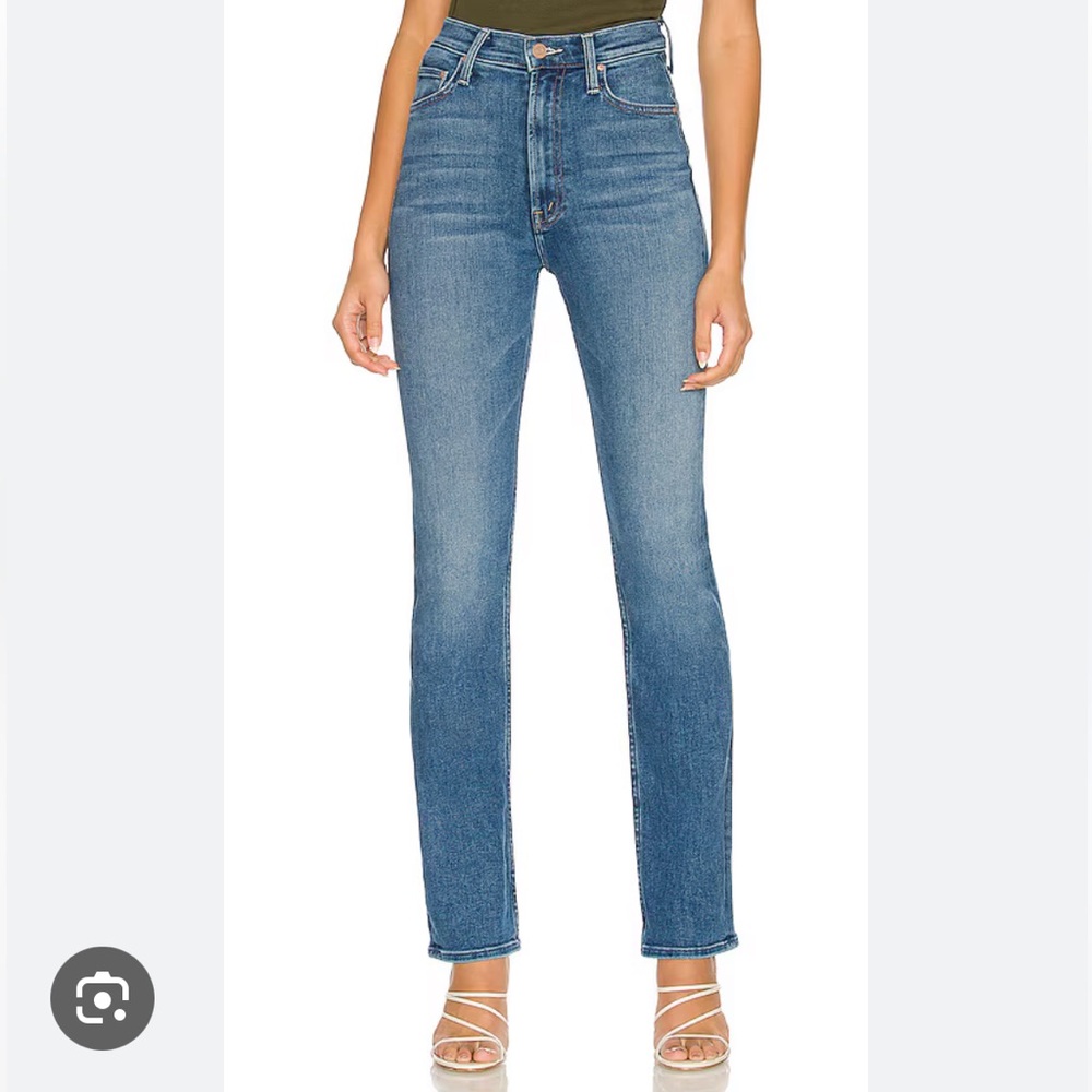 MOTHER Rider Skimp Jeans Straight High Waisted First Mate Size 26